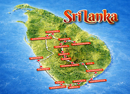 Srí Lanka térkép